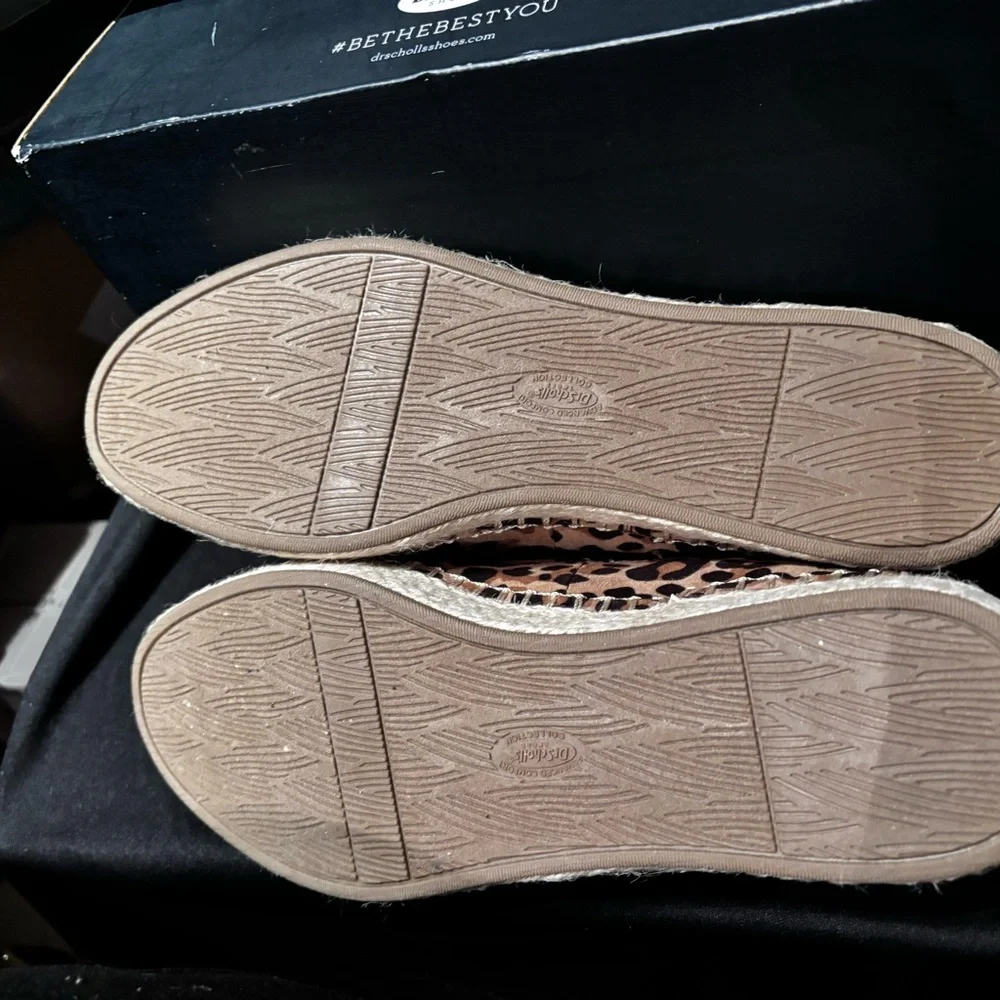 Dr Scholls women’s slip on Leopard canvas shoes 7.5 new with tags in box! Nice! - Picture 7 of 8